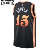 Barn Atlanta Hawks Tröja Clint Capela 15 Nike 2022-23 City Edition Svart Swingman